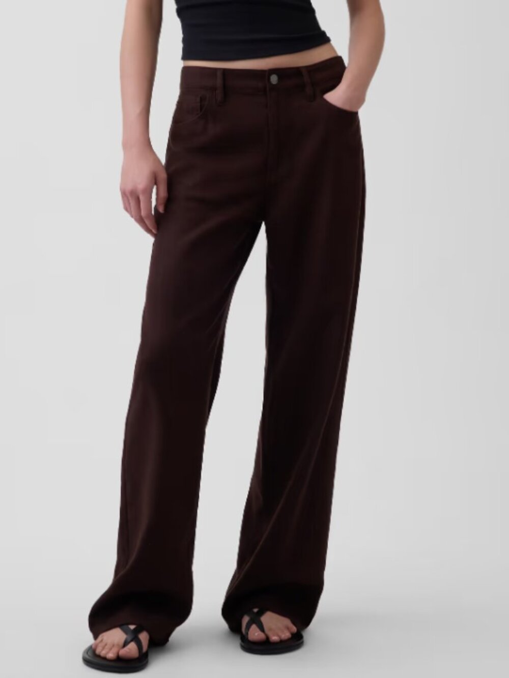 GAP Women’s  Wide-LegLinen Blend Pants